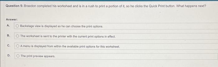 can't be clicked, but the Undo button is active. Why? Answer: A.