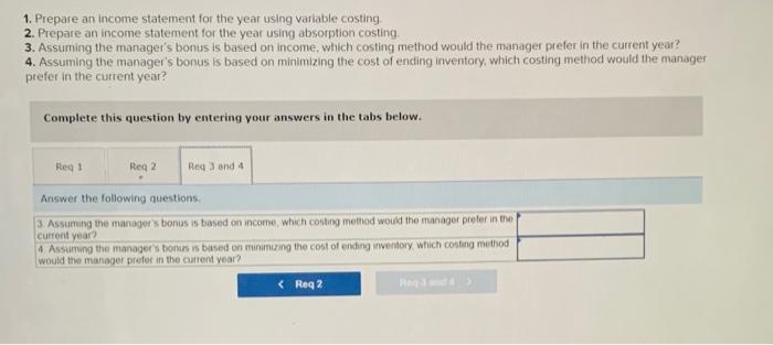 unit Fixed Overhead Costs Per Year $8 per unit Fixed manufacturing overhead: