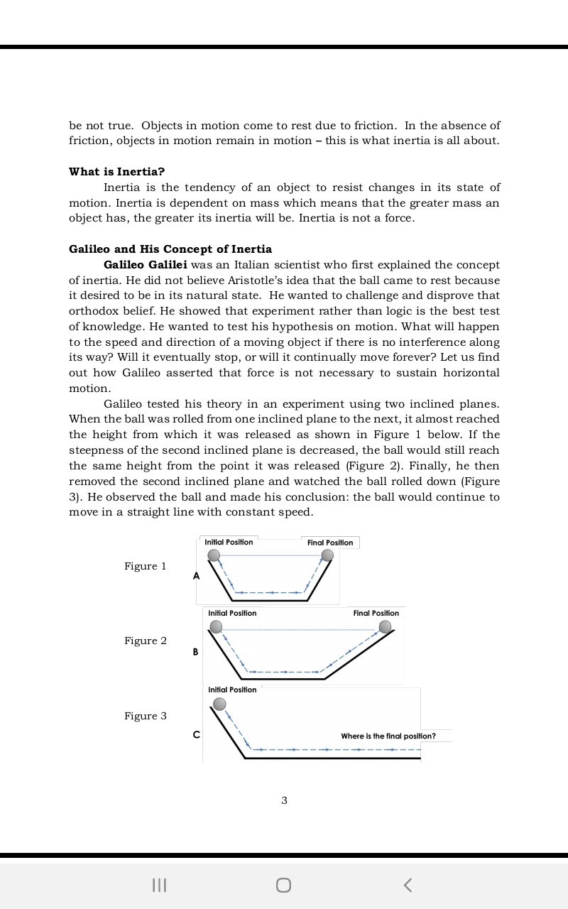 of motion which provided the framework for the understanding of how forces