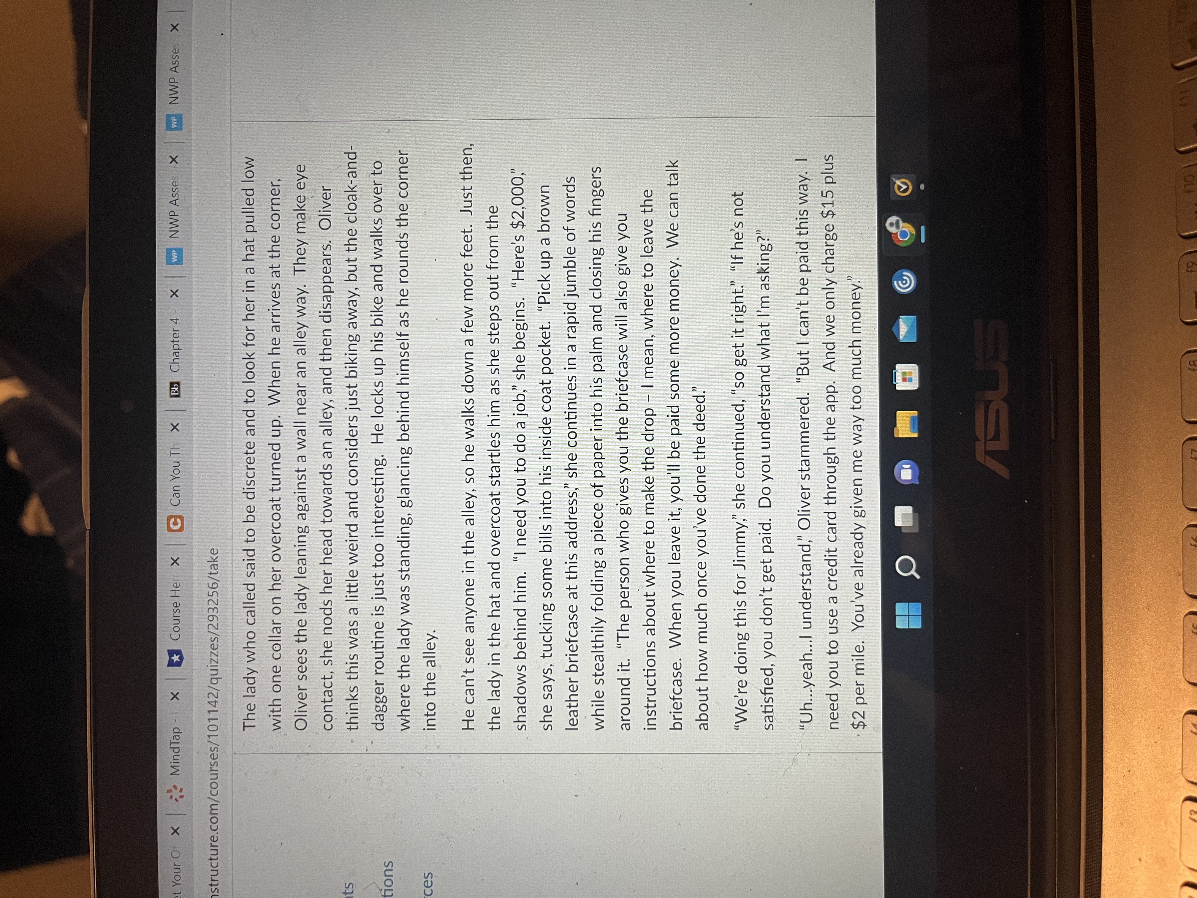 outside the second office building without locking it. Taking a deep breath,