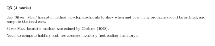 in inventmy theory, is a generalisation of the Economic Order Quantity {EDQ}