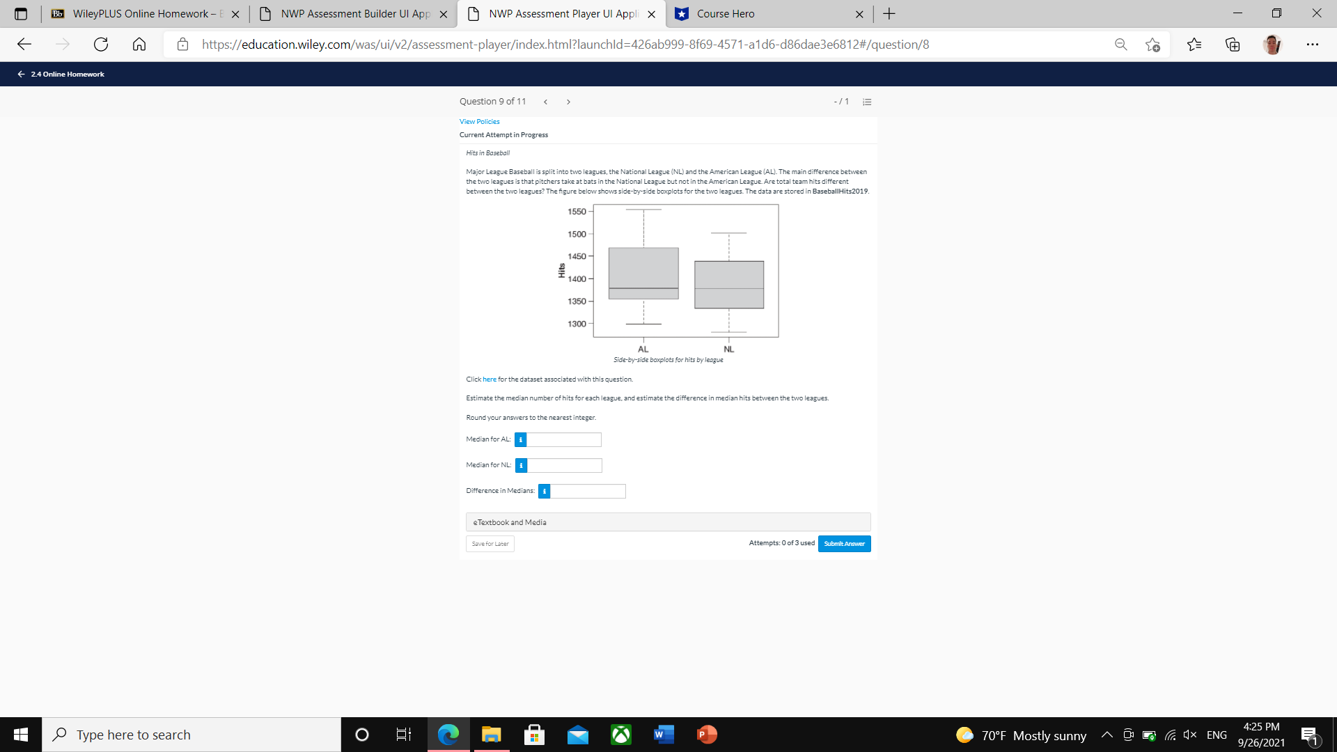 App X NWP Assessment Player UI Appli X Course Hero * +