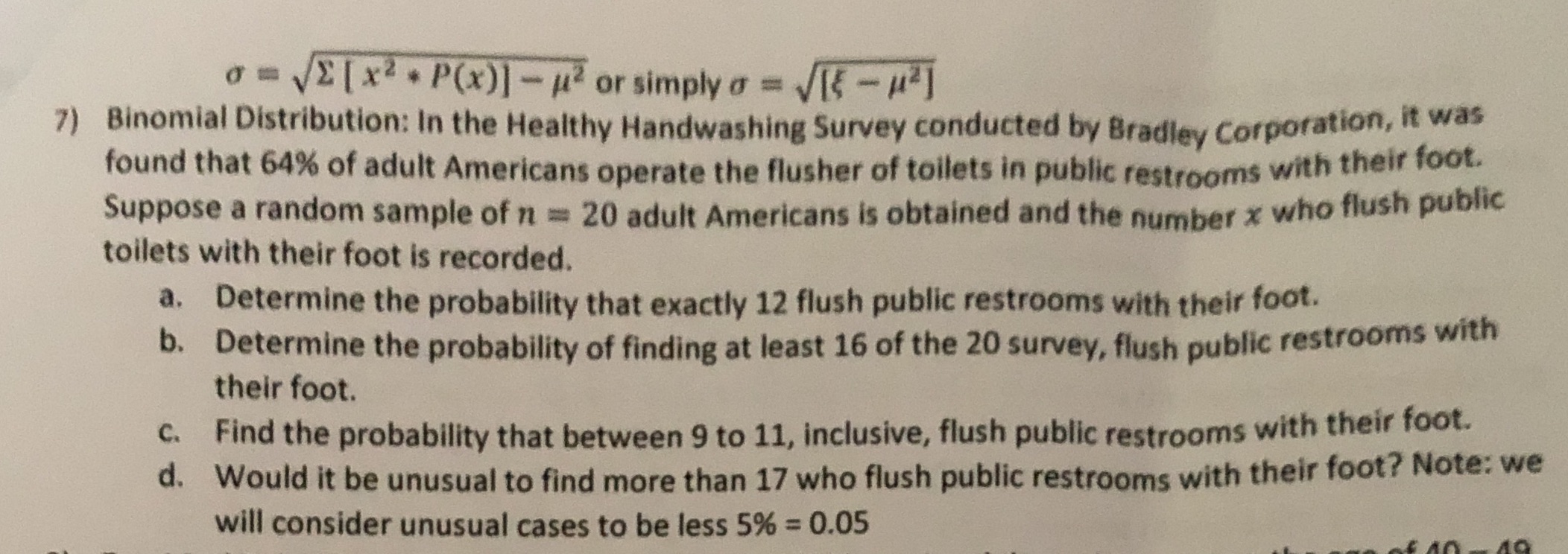 please explain using TI84 VE[xz . P(x)] - 12 or simply o