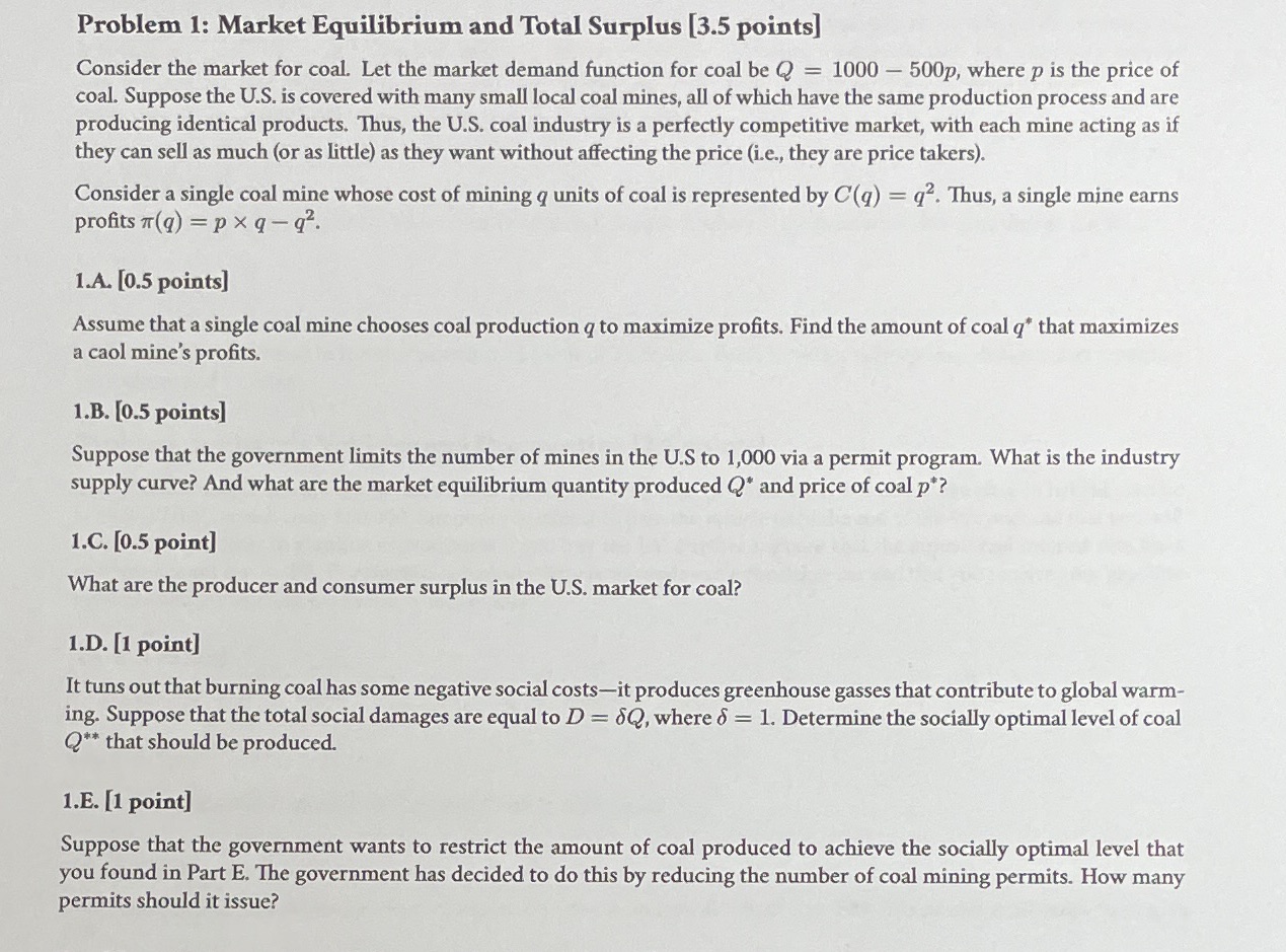 I need solution for problem 1A, 1D, and 1E for me to