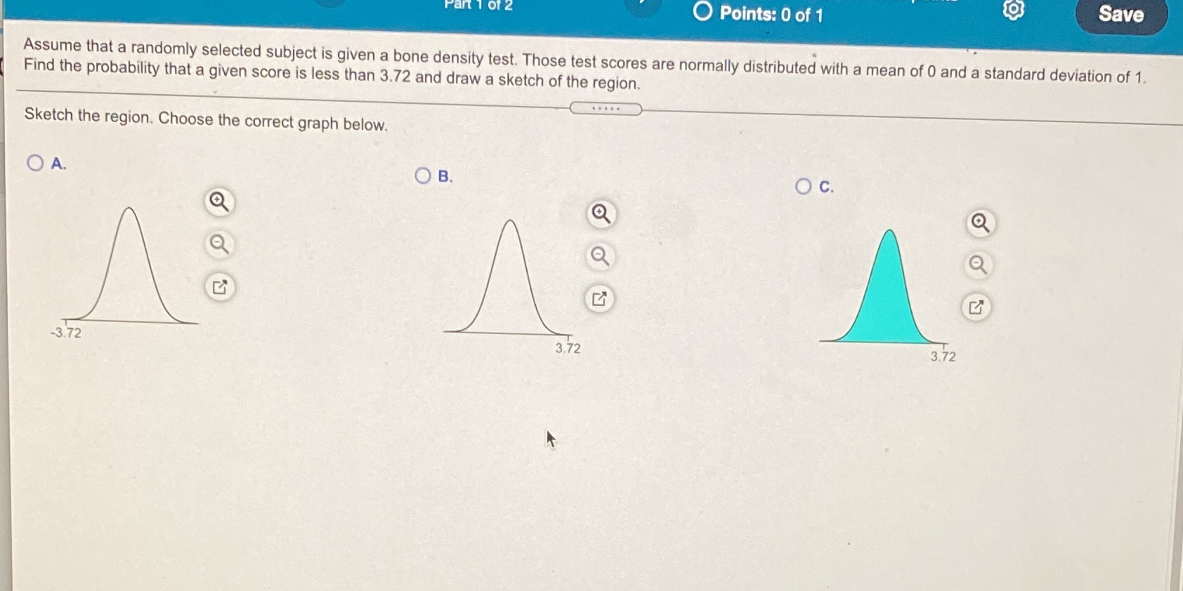 can you please help me answer if it's A, B C or