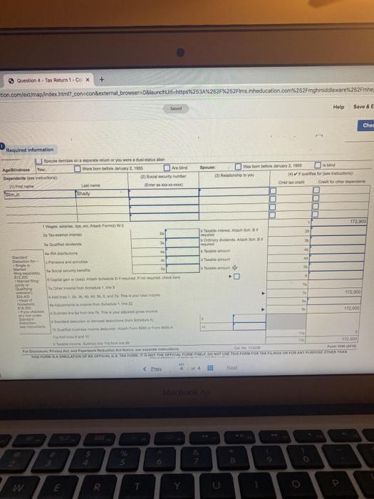 is $172.900 (which consists only of salary) for purposes of this problem,