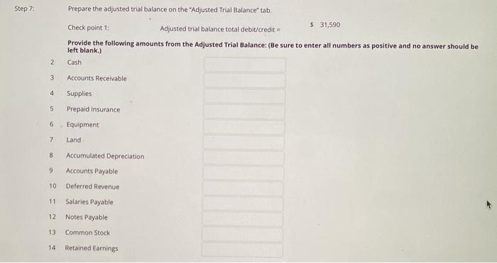 the excel template file "Accounting Cycle Excel Template.xlsx". Use the following accounts