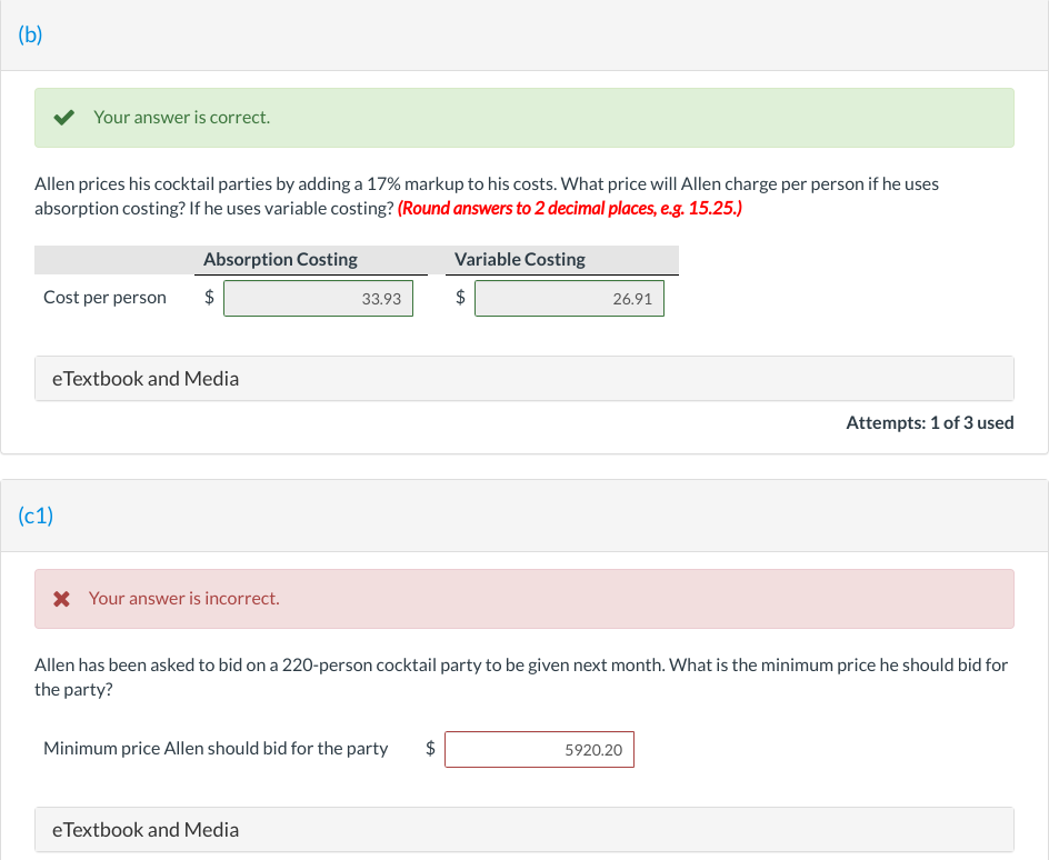 or 5920.20 Jason Allen owns a catering company that prepares banquets and