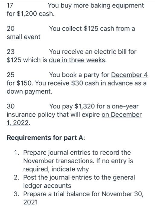 you decide to open a bakery as a sole proprietorship. Then, you