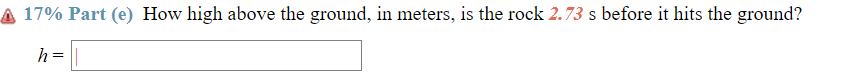 air resistance. u \"may\". ..~ , a 17% Part (a) To what