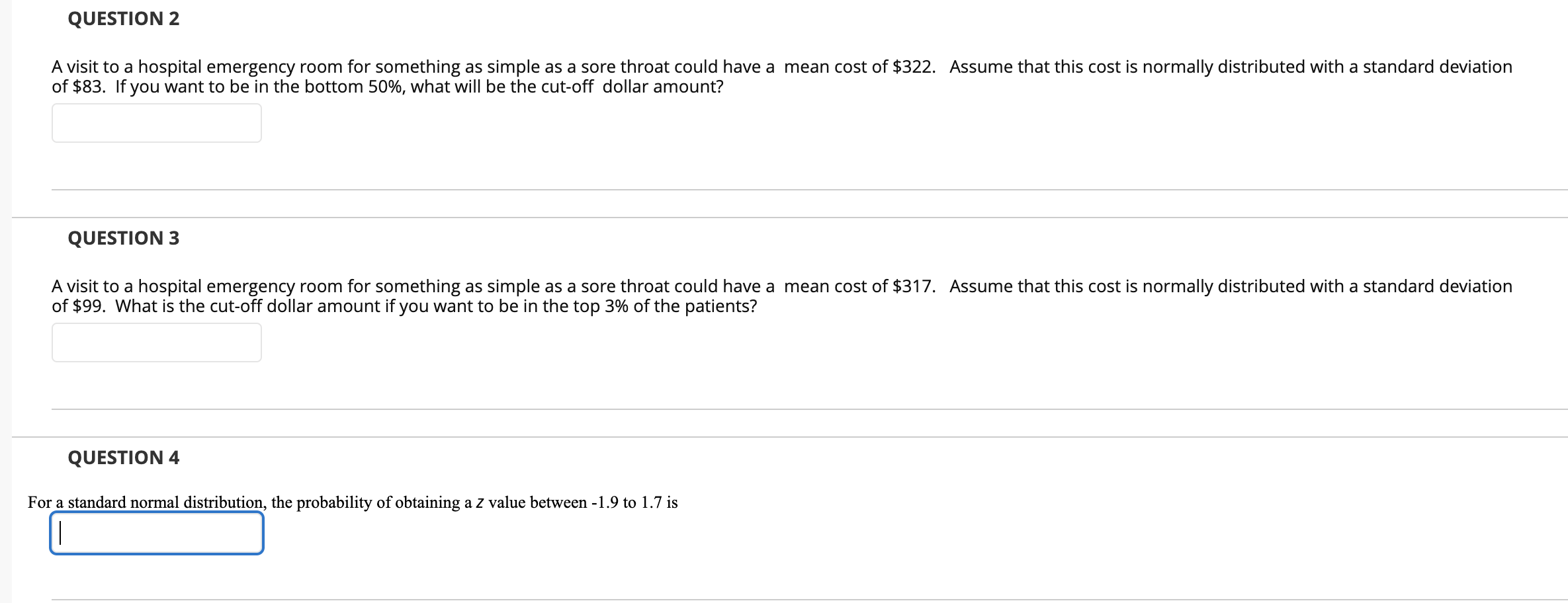 distribution follows t-distribution. The management is interested in the middle 90% of