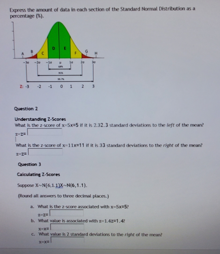 please explain process Express the amount of data in each section of