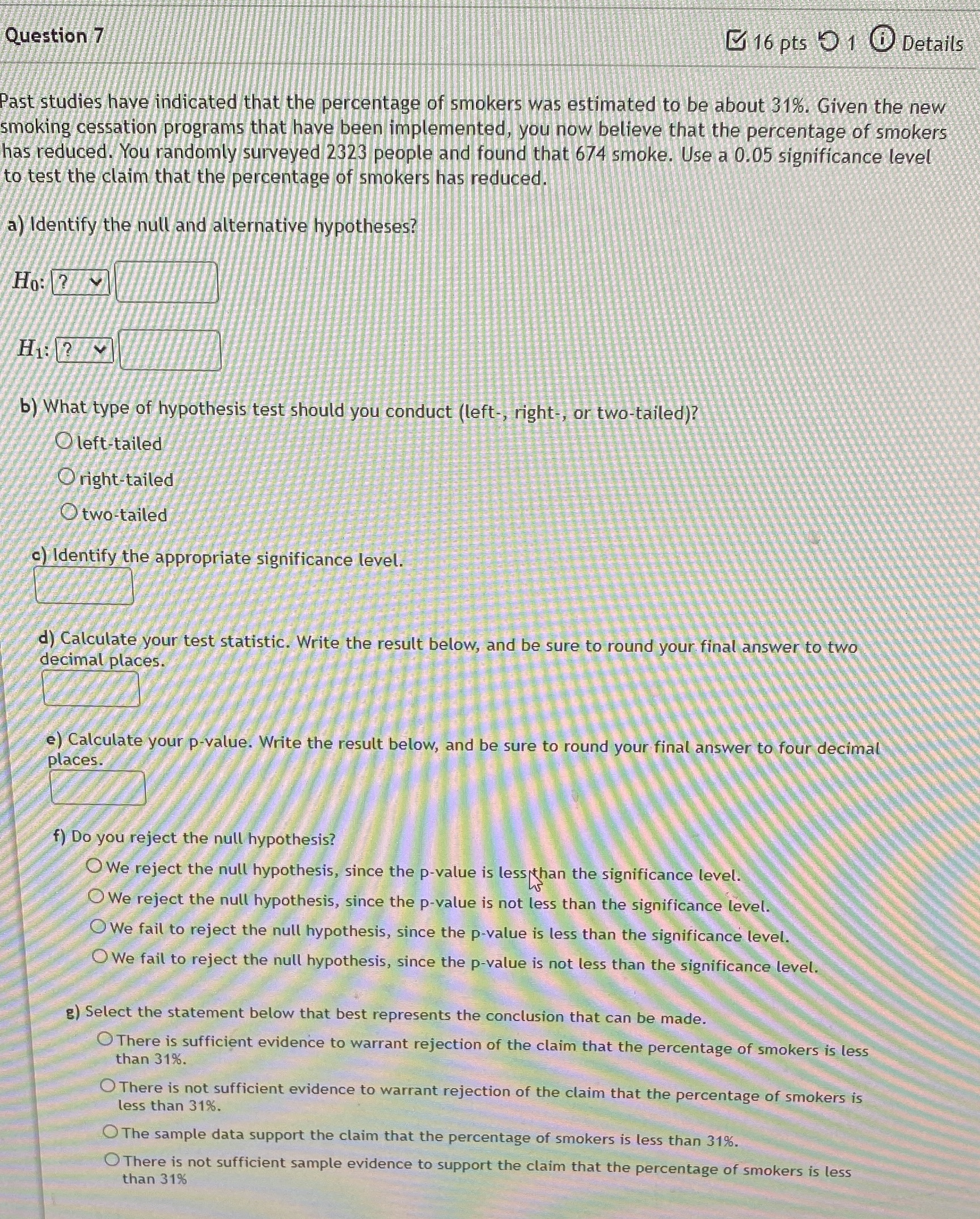 Question 7 Please make sure answer is 100% correct, will upvote correct