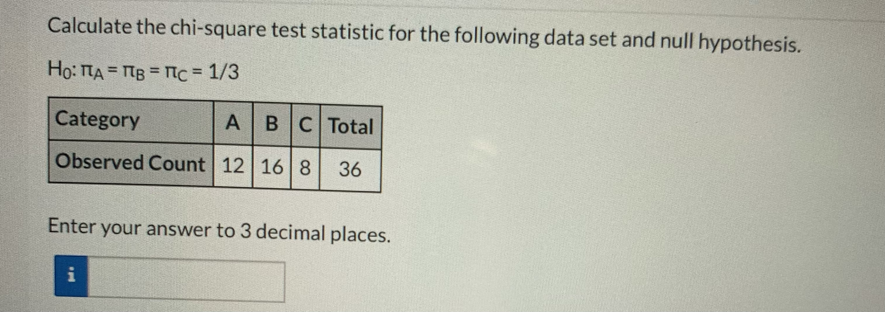 Observed Count | 14 22 15 51Calculate the expected values for the