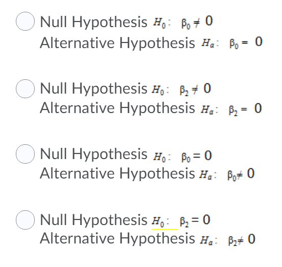 Hypothesis Ho: pl: 0 Alternative Hypothesis H1: p2 q 0 P-value =