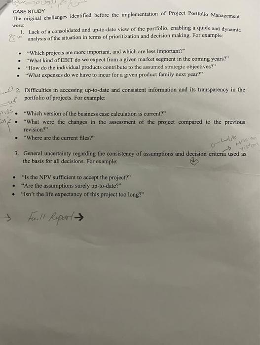 before, an implementation of Project Portfolio Management function is becoming a business