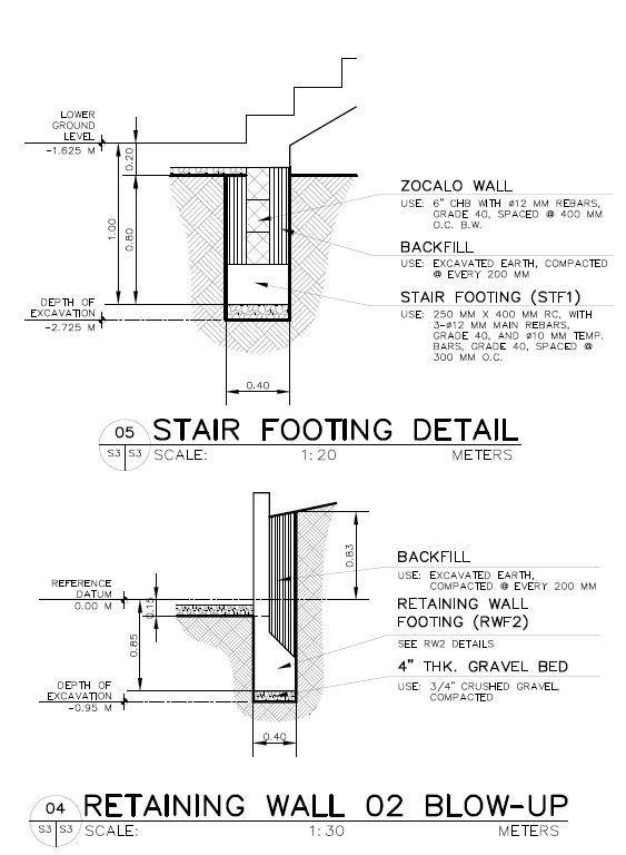 for the project are as follows: a. Cut and Fill works shall