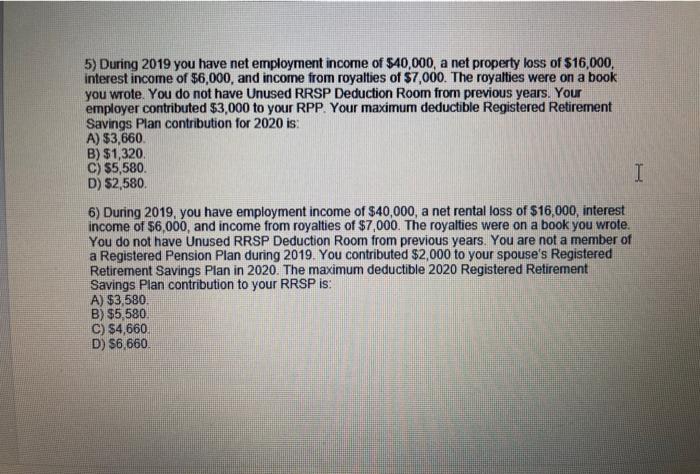 two years ago. During the current year, you received $8,000 in rent