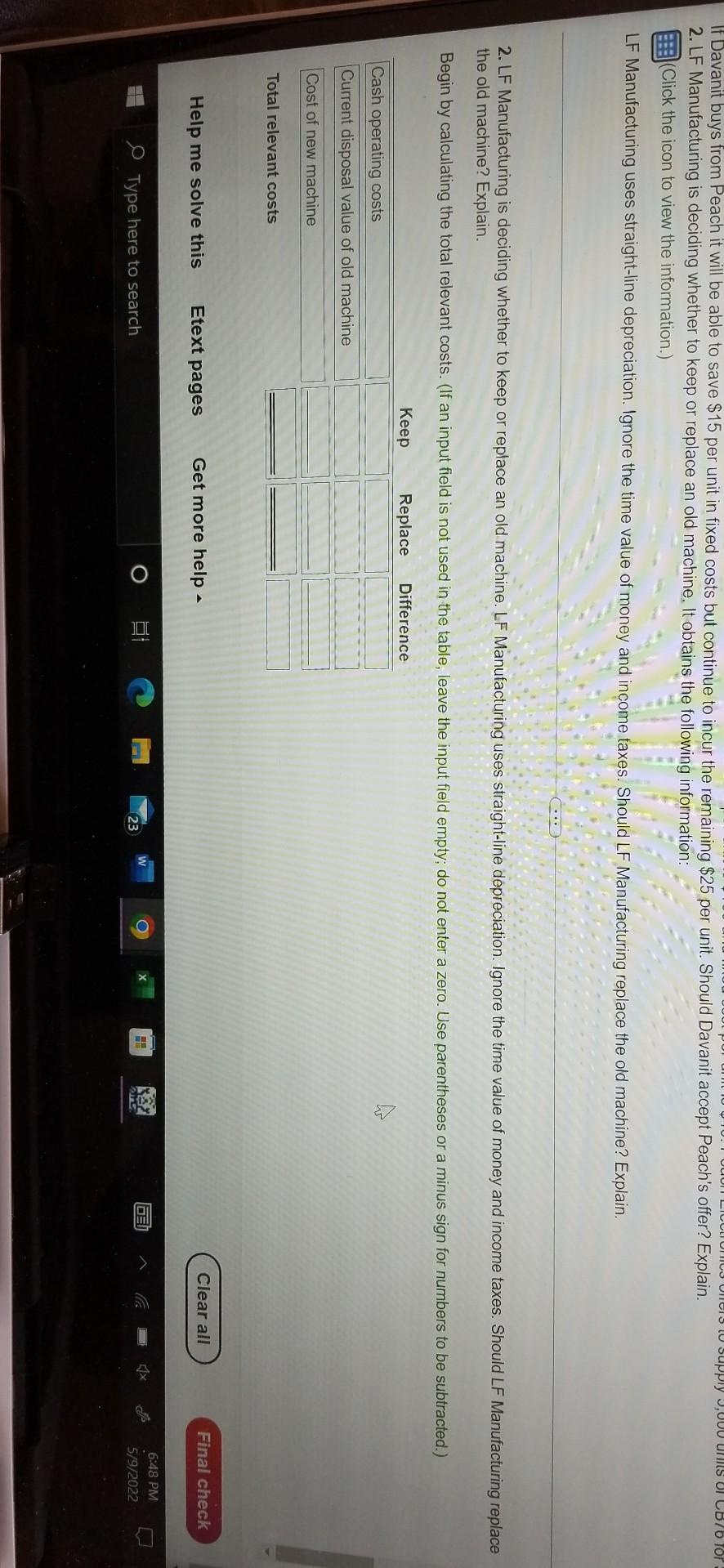 5,600 units of a circuit board, CB76 at a cost of $200