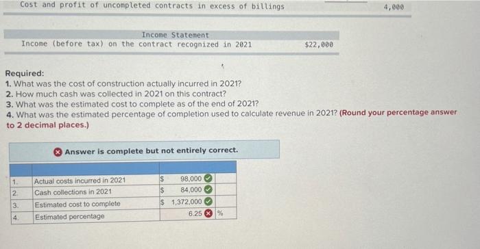 construction work under a three-year contract. The contract price is $1,800,000. Long