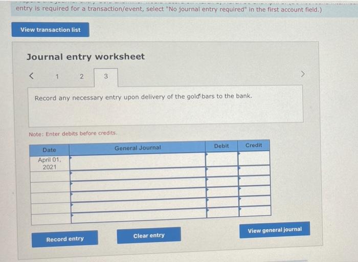 that ownership passes to the bank when Gold Examiner delivers the products