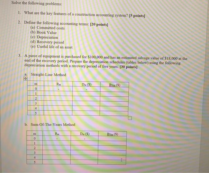  if someone could please answer these from my Construction management class