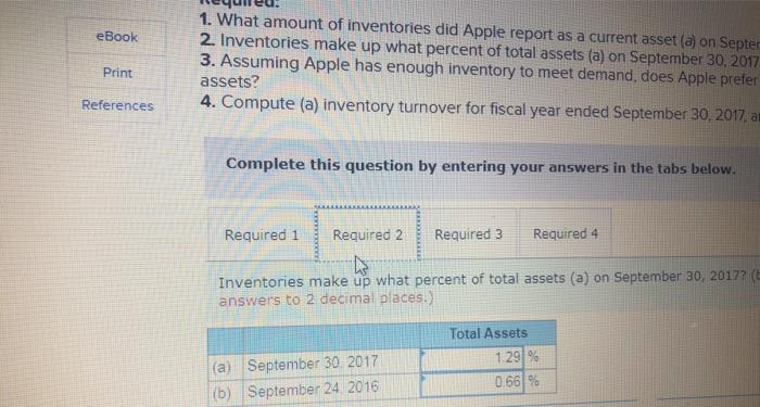 a current asset (a) on September 30, 2017? (b) on September 24,