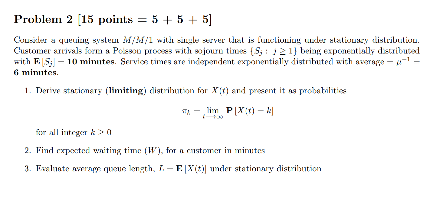 Attached is the question Problem 2 [15 points = 5 + 5