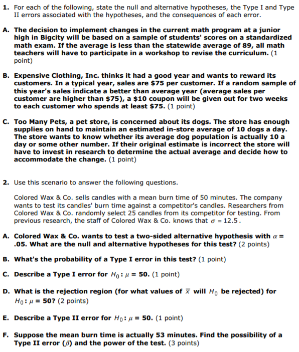 Please help with the following assignment (will give helpful rating): 1. A.