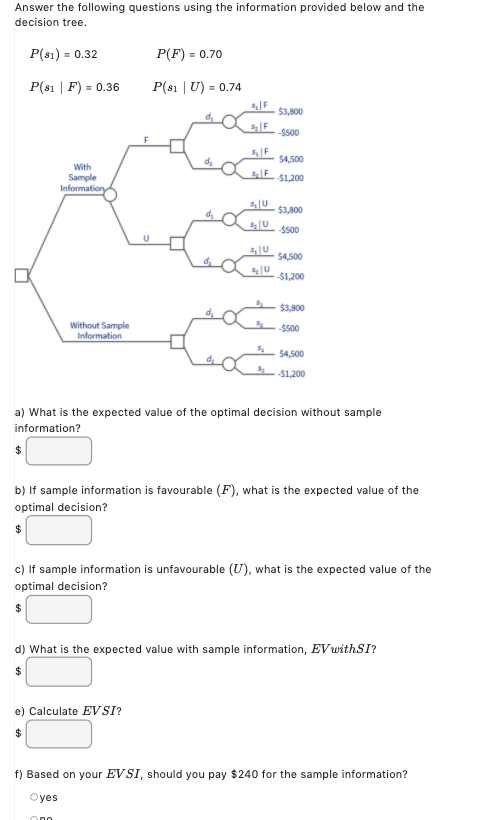 Question 1 Answer the following questions using the information provided below and