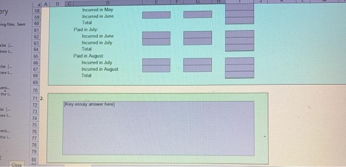 the next three months. You are presented with the following budget information: