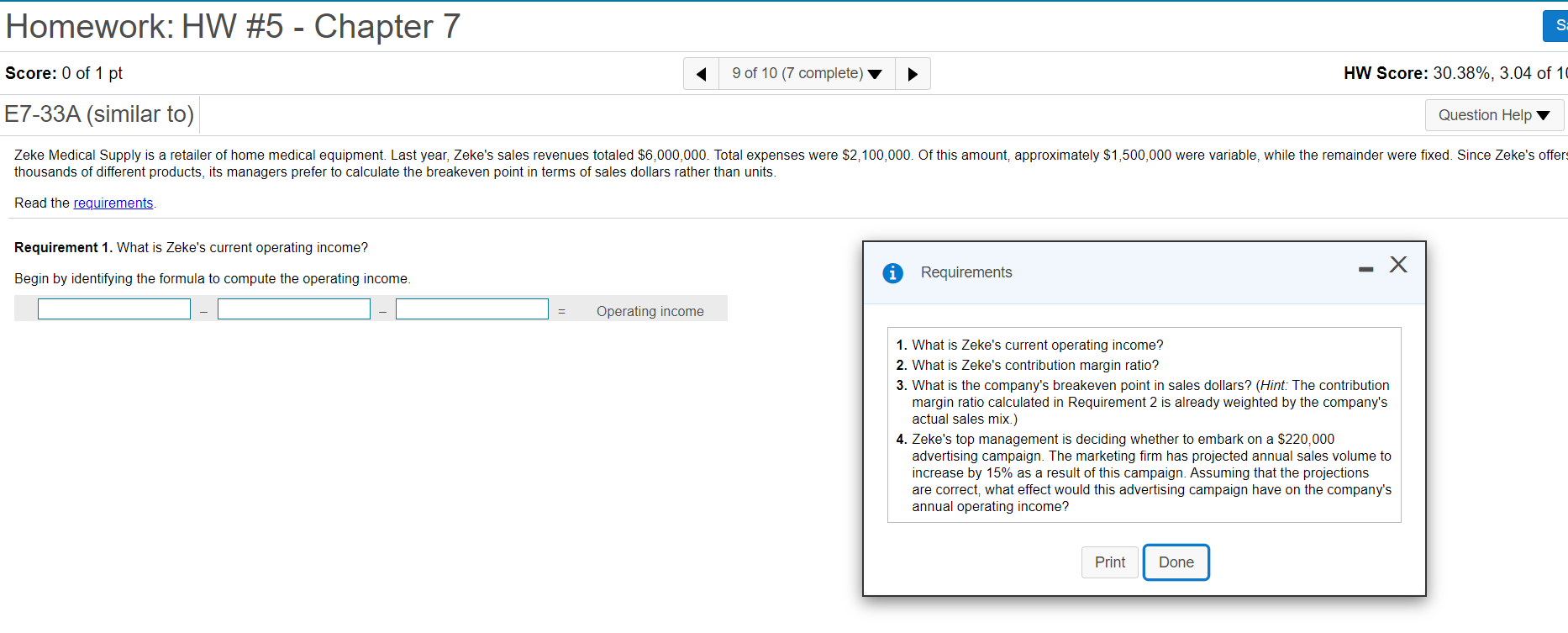 All parts please Homework: HW #5 - Chapter 7 S: Score: 0