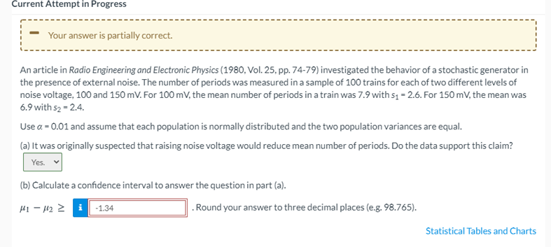  Current Attempt in Progress Your answer is partially correct. An article