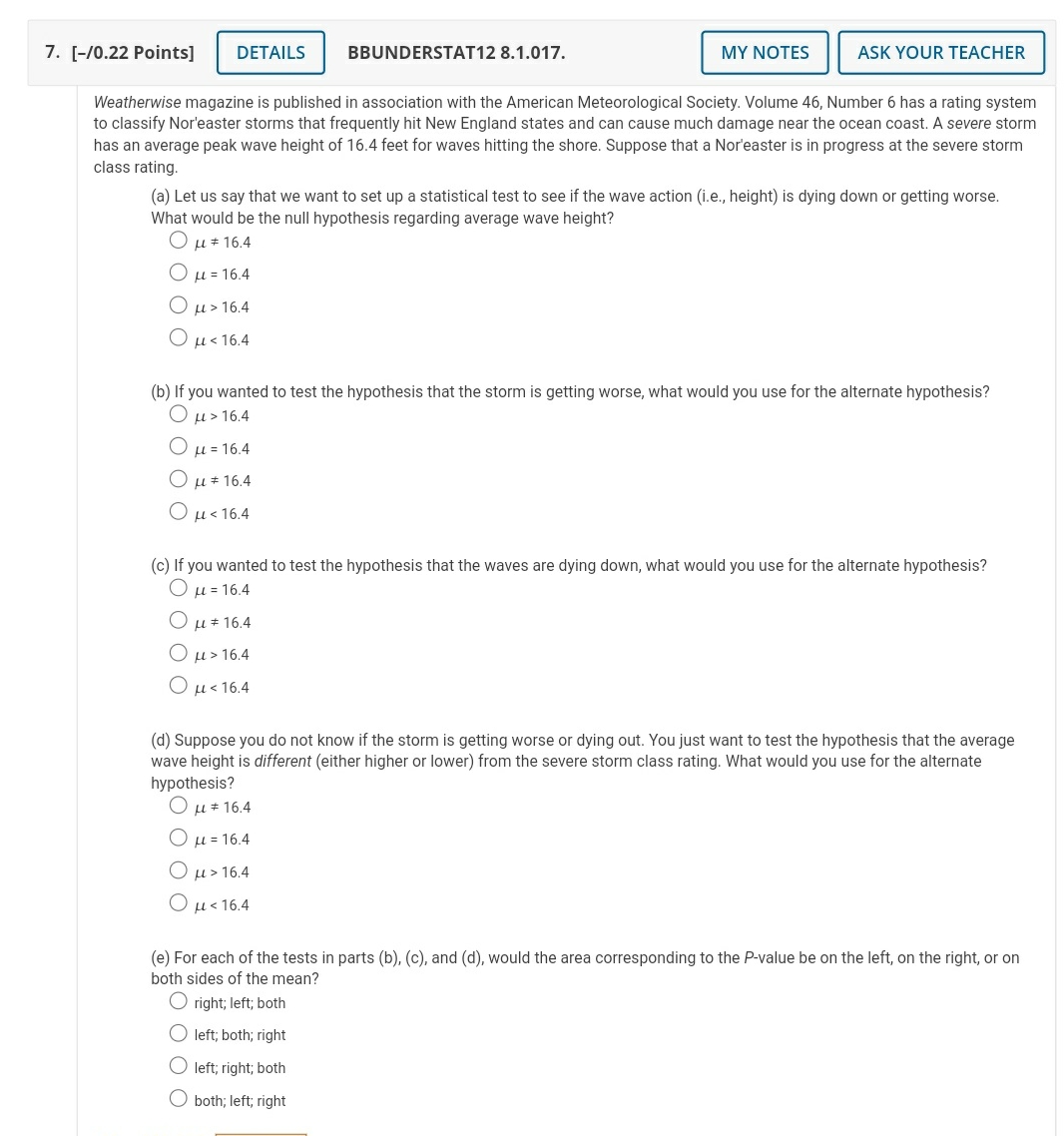 help please 7. [-/0.22 Points] DETAILS BBUNDERSTAT12 8.1.017. MY NOTES ASK YOUR