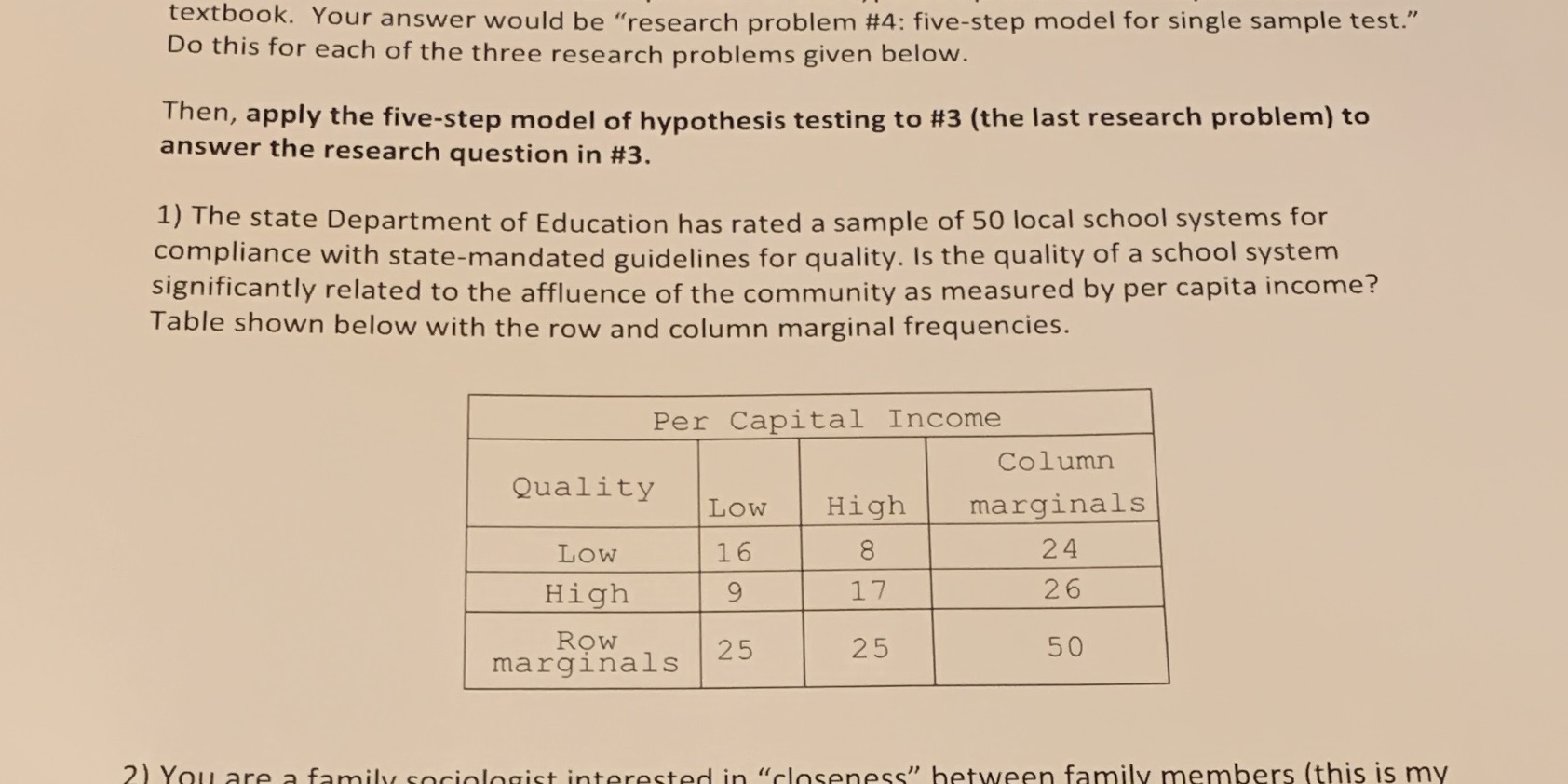 i need help identifying the correct five step model of hypothesis testing
