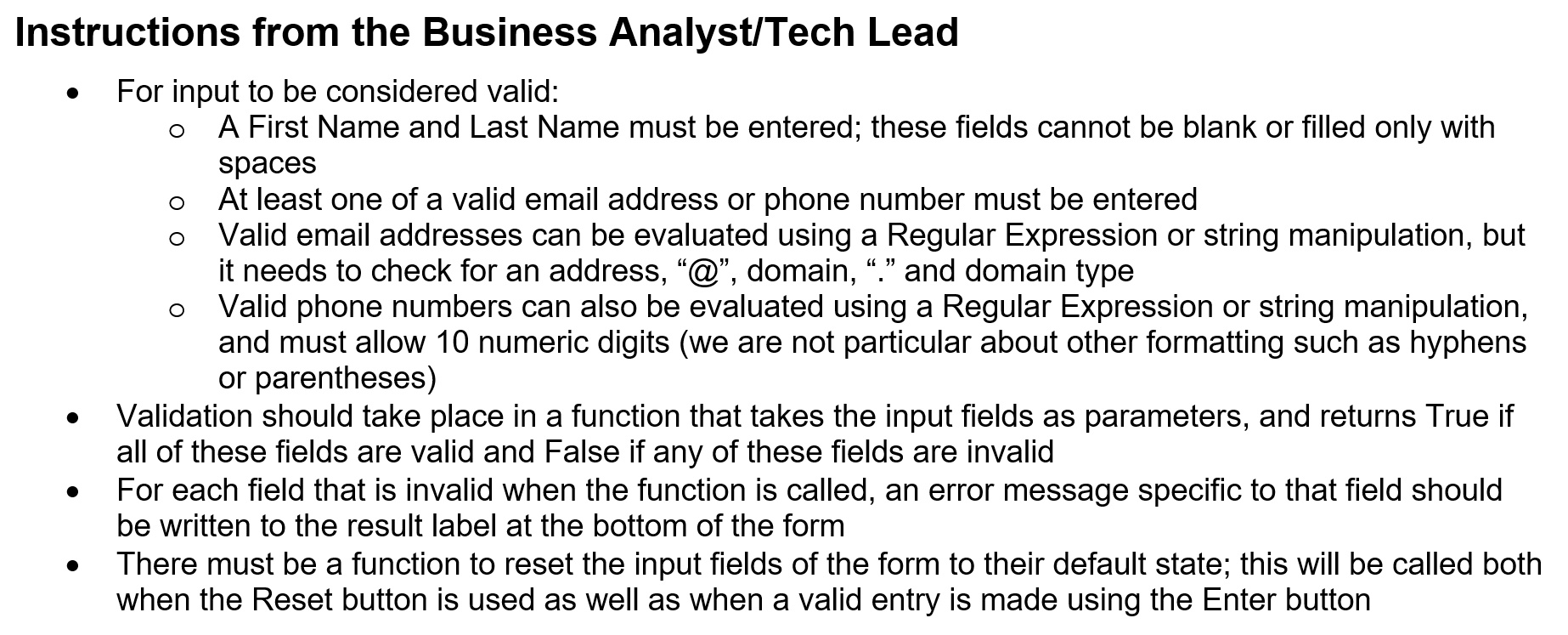 to help me on this assignment. Thank you. Client Requirements You are