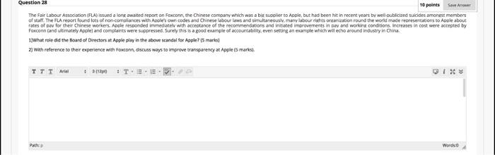 (FLA) stud alone awaited report on Foxconn the Chinese company which was