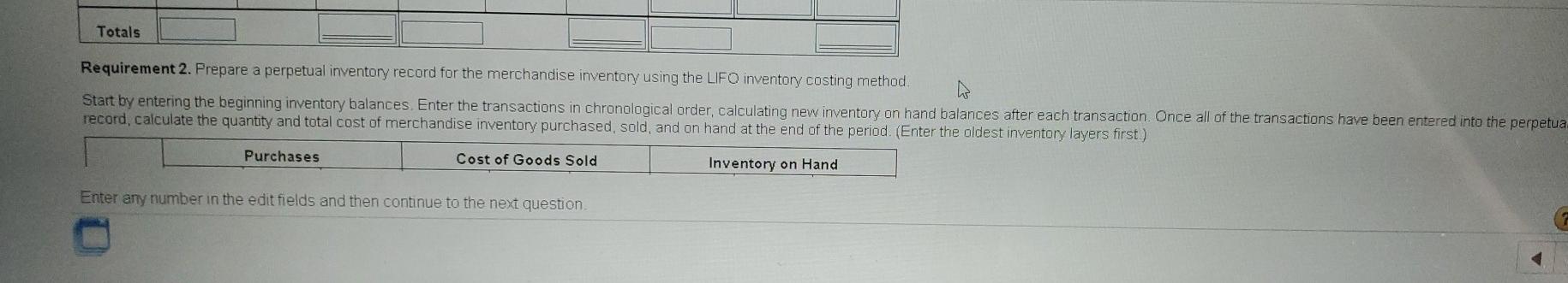 inventory costing method. Start by entering the beginning inventory balances Enter the