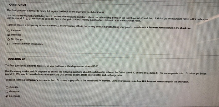  Please explain the correct reponse to both questions, conceptually I am