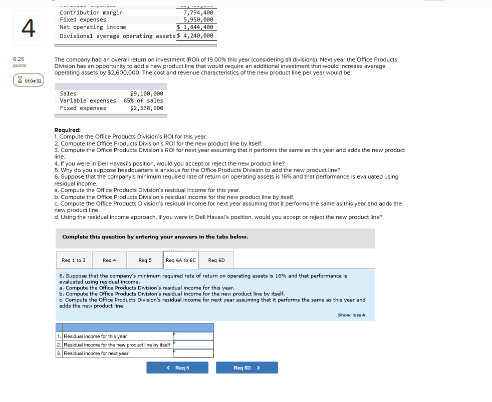 ----- --- ----- Contribution margin 7,794,400 Fixed expenses 5,950,000 Net operating