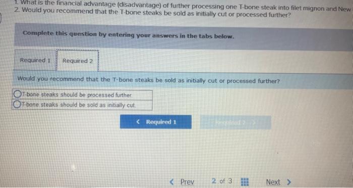 and other meat products. The company has a large amount of T-bone