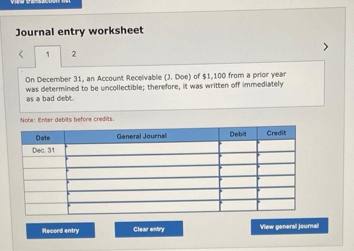 Percentage of Credit Sales Method LO6-2. During the current year, Robby's Camera