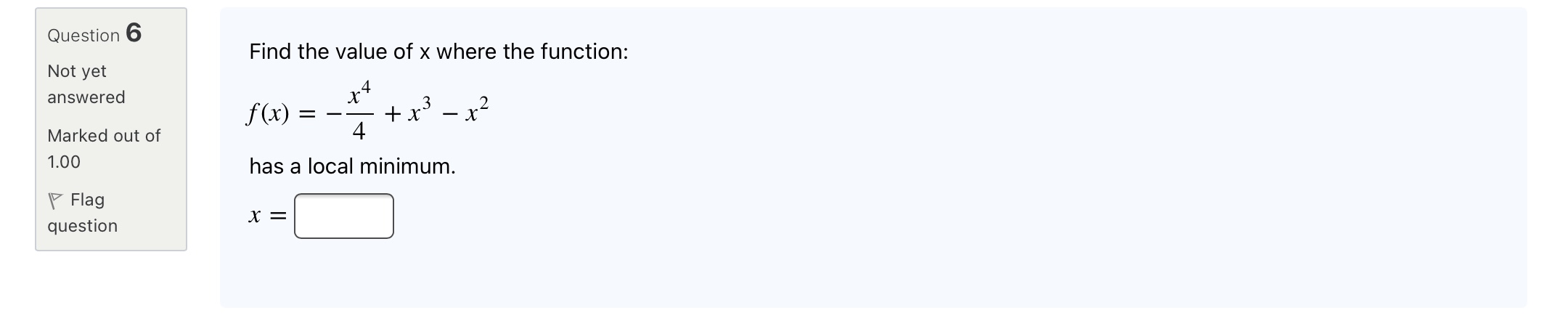 Marked out of 1.00 F Flag question Use Newton's method to find