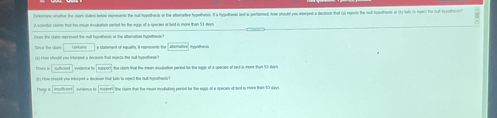 Please review and edit my work ... time sensitive please Determine whether