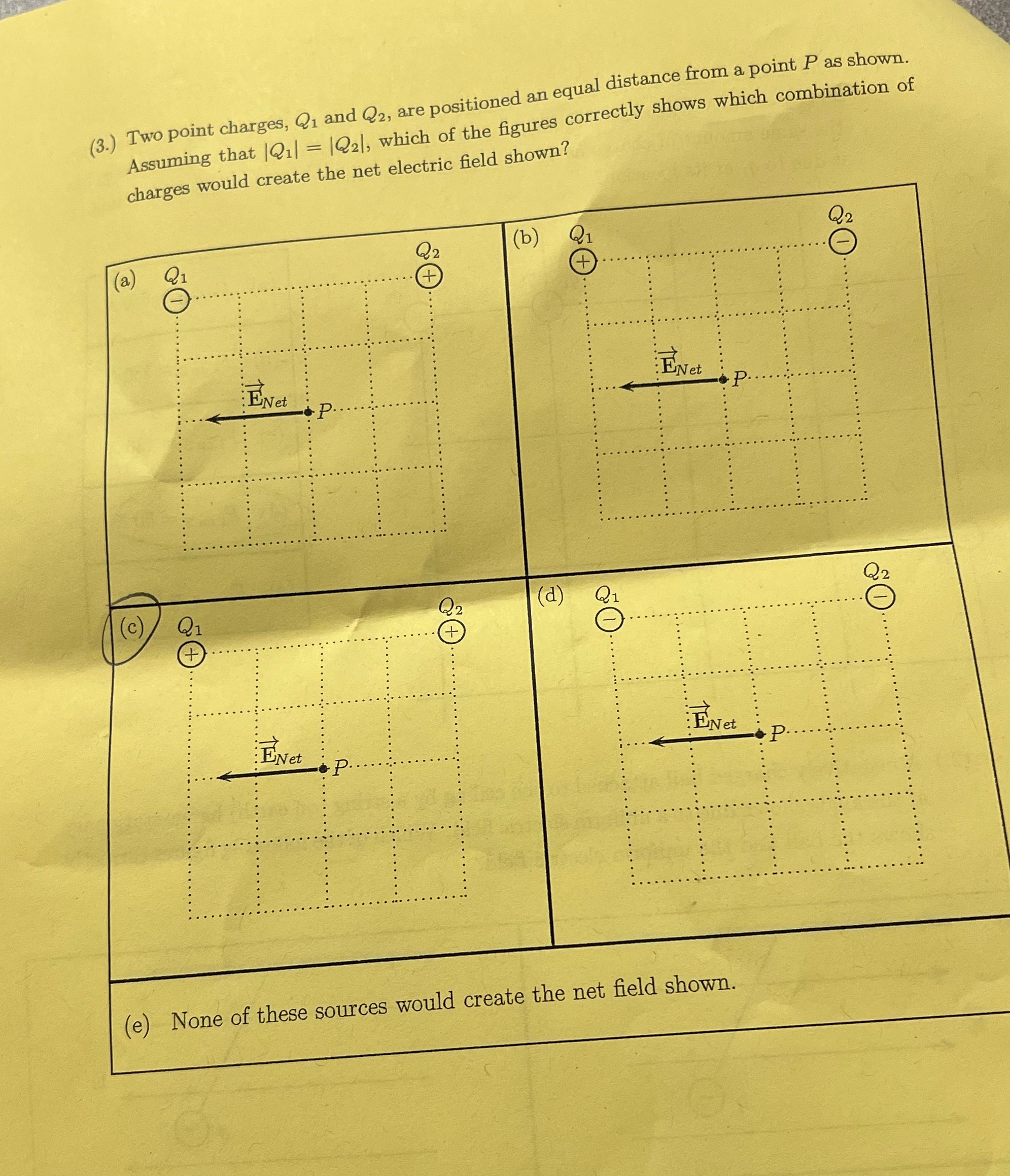 The answer circled is incorrect. Please correct and show explanation thank you!