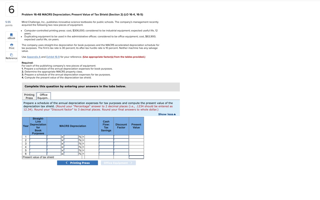 Tax Shield (Section 2) (LO 16-4, 16-5) Mind Challenge. Inc.publishes innovative science