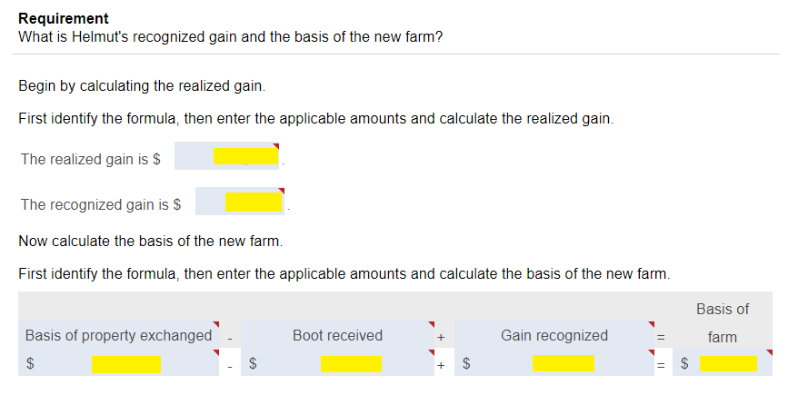 tab to better see the problem. Harry exchanges his apartment complex for