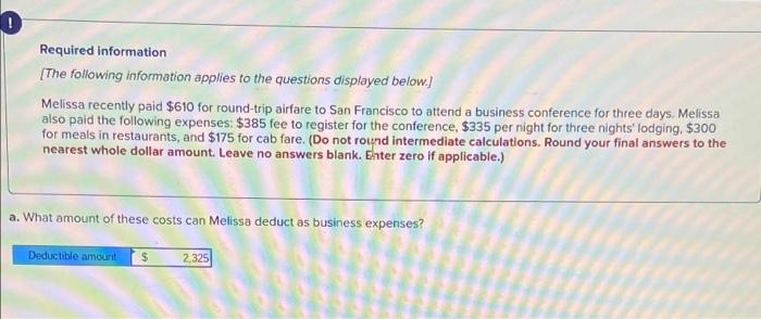 how to solve this problem? Required Information {The following information applies to