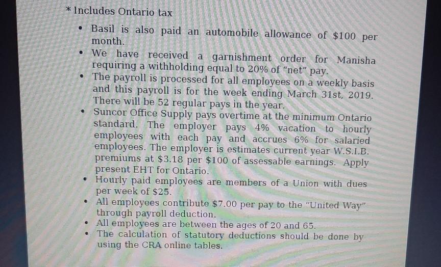 employer, prepare an appropriate register, journal entries and create a ledger for