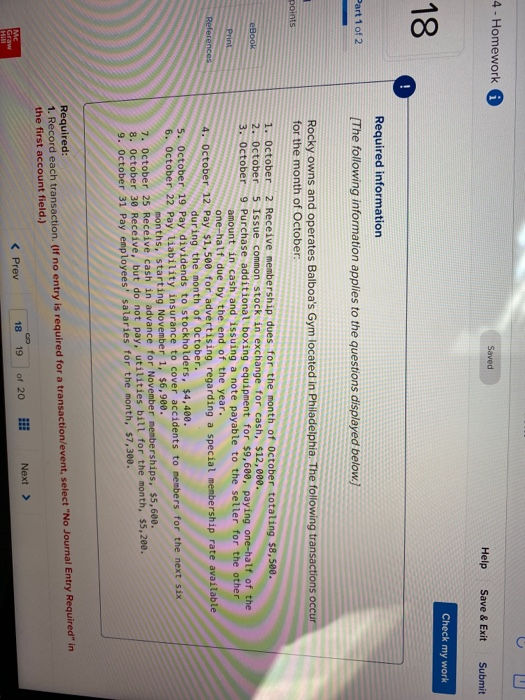  G 4 - Homework A Saved Help Save & Exit Submit